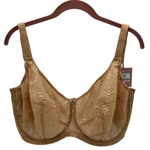 NWT Panache Tango Balconnet Bra Embroidered Underwire Womens 36HH Nude Essential
